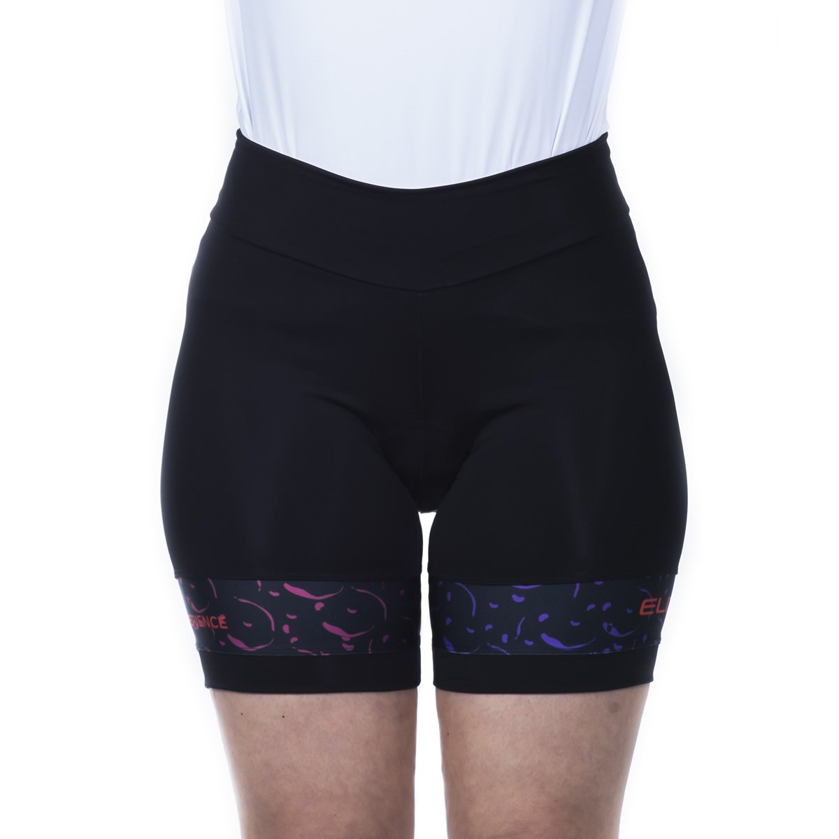 Bermuda Elite Fem P/ Ciclista 12 Preto/Pink