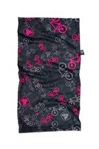 BANDANA FREE FORCE BICYCLE PRETO/ROSA MULTIFUNCIONAL