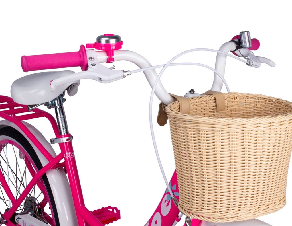 BICICLETA ARO 24 PRO-X ZOE RETRÔ ROSA NEON