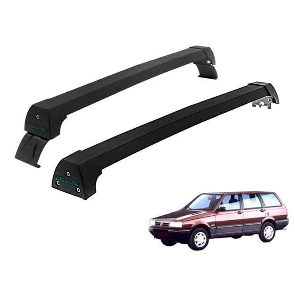 RACK LONG LIFE SPORT ALUM. PRETO P/ FIAT ELBA S/ LONG - ATÉ 2010 (PF-2)