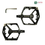 PEDAL MTB PLAT C/TRAVA  ALUM 9/16 BLACK PIANO Marca:AOITO