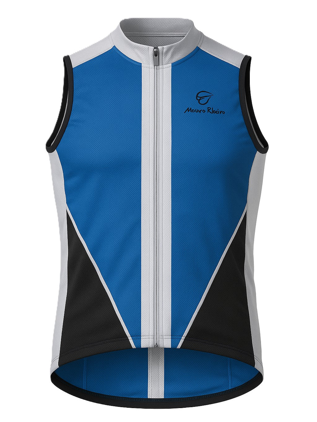 CAMISA REGATA MAURO RIBEIRO HOLEY FEMININA AZUL/BRANCA - P