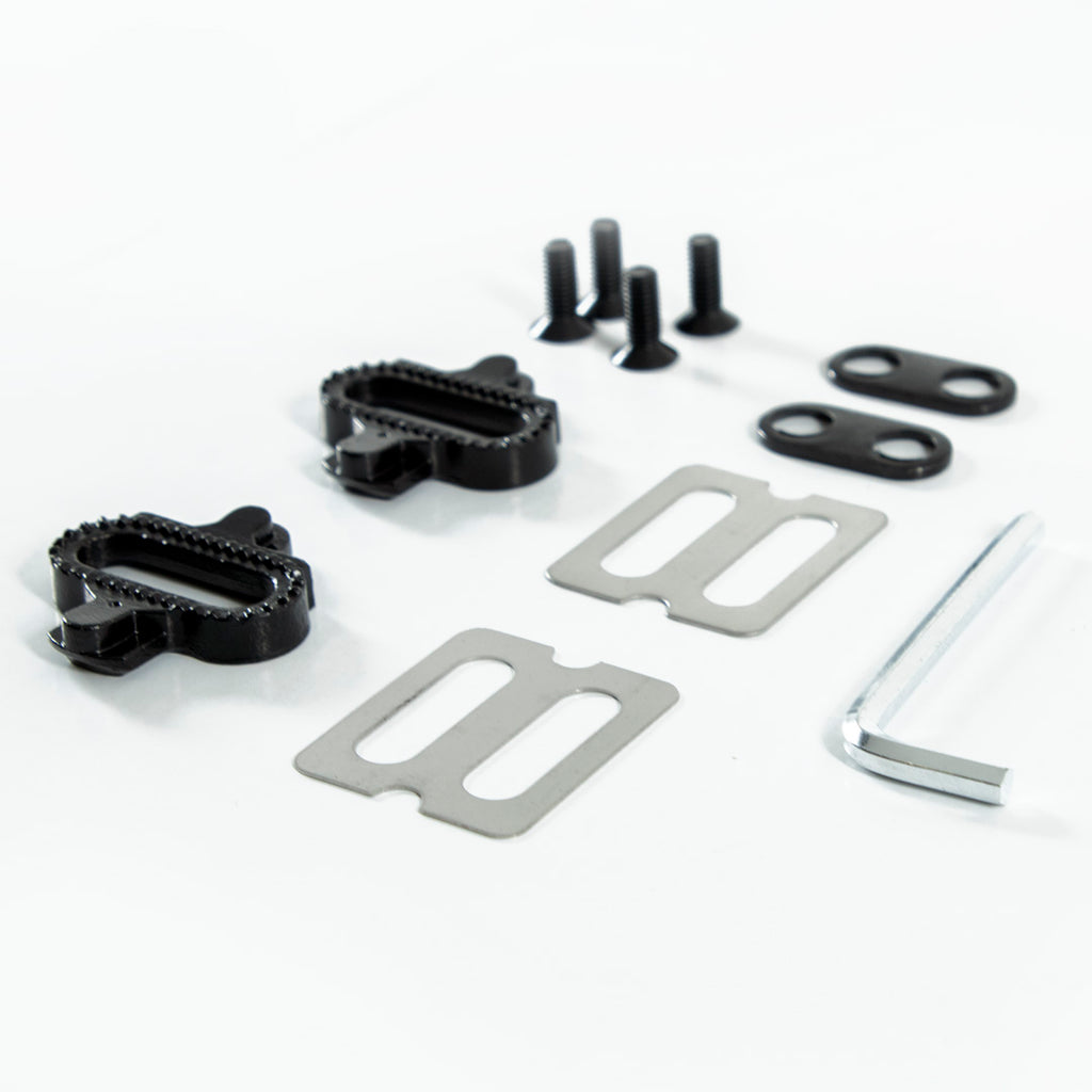 PEDAL 9/16 DUPLA FACE CLIP PLATAFORMA PROMEND PD-F91 C/ TAQUINHOS - PRETO