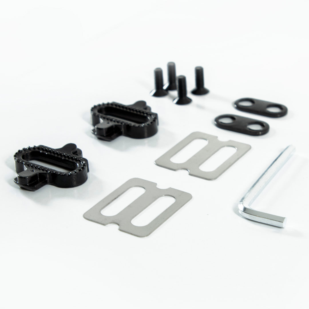 PEDAL 9/16 DUPLA FACE CLIP PLATAFORMA PROMEND PD-F91 C/ TAQUINHOS - PRETO