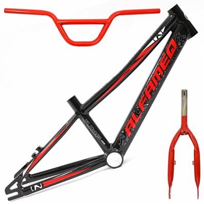 QUADRO 20 GARFO ALFAMEQ REBAIXADO ALUMÍNIO VERMELHO/PRETO C/ GUIDÃO