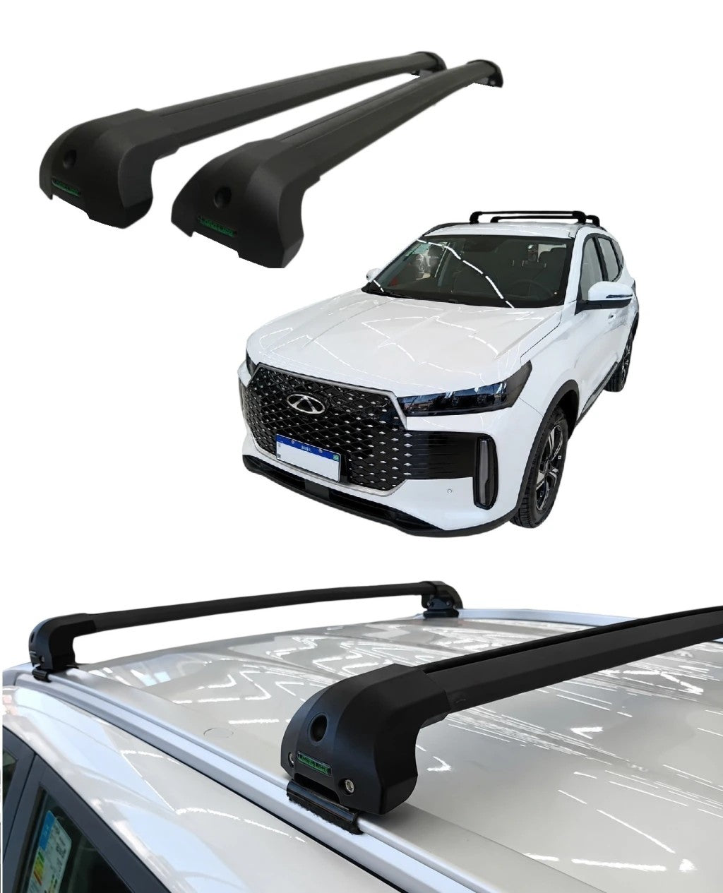 RACK DE TETO LONG LIFE INFINITY P/ TIGGO 5X SPORT (COM LONGARINA INTEGRADA / COM OU SEM TETO SOLAR ATÉ 2026) (INCOMPATÍV