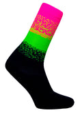 MEIA 36-38 CANO MEDIO PARTENZA TRACKS PRETO/VERDE/ROSA