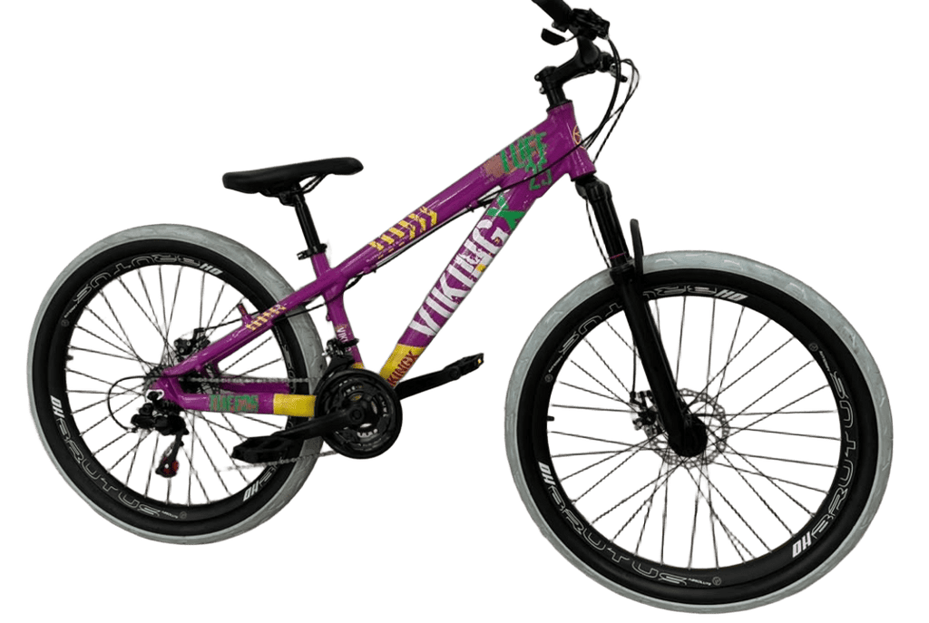 BICICLETA 26 VIKING-X TUFF 30  ROXO/AMARELO