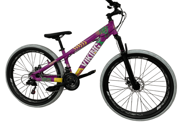Bicicleta 26 Viking-X Tuff 30  Roxo/Amarelo