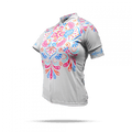 CAMISA CICLISMO ASW ACTIVE FANCY FEMININA - BRANCO - PP