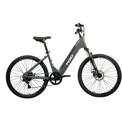 Bicicleta Elétrica Yoo Fleek Aro 26 Tourney 7v Grafite/Branco