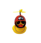 BUZINA SILICONE PATO COM CAPACETE VERMELHO JOANINHA