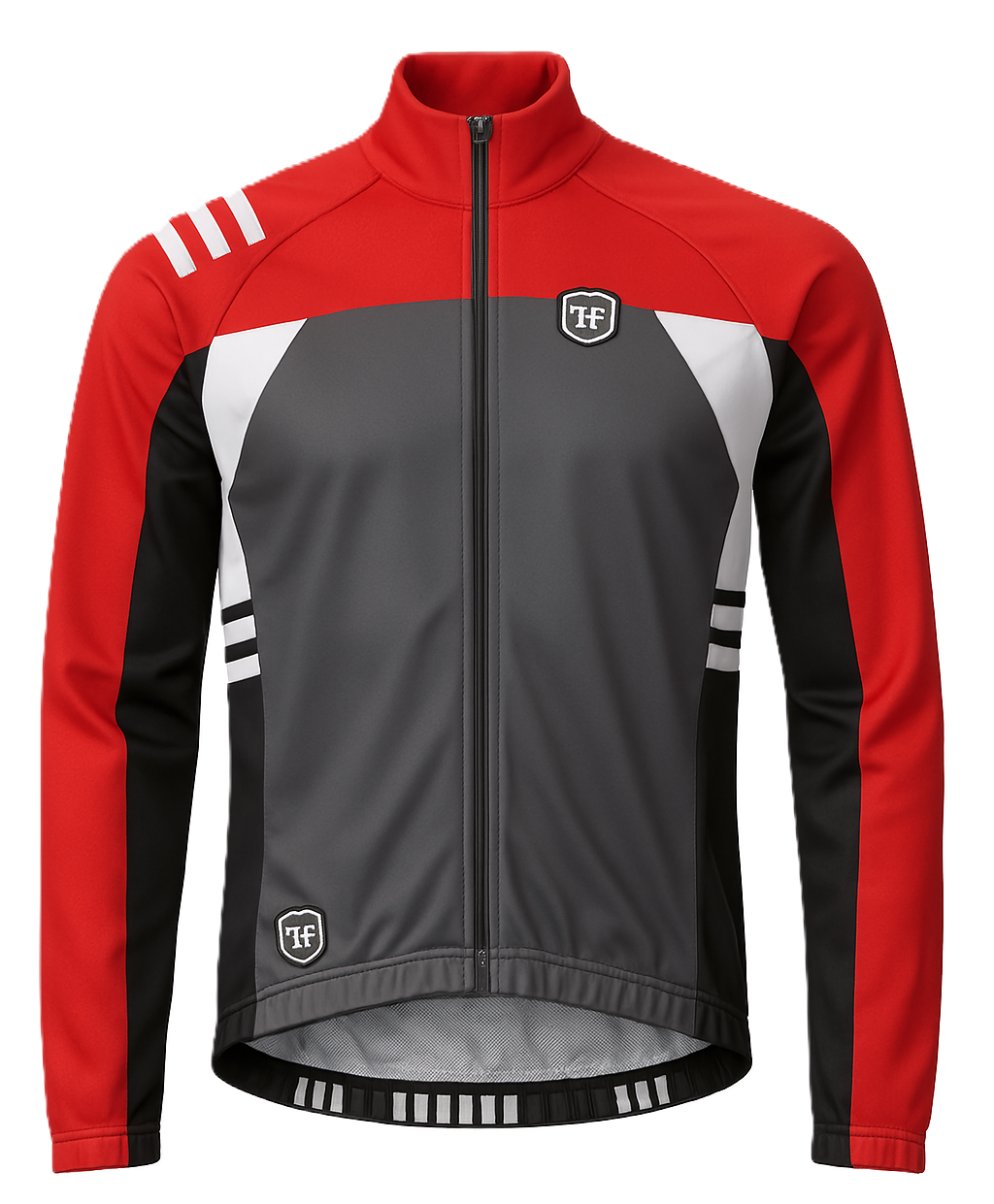 JAQUETA PELUCIADA FREE FORCE CICLISMO MANGA LONGA VERMELHO - P