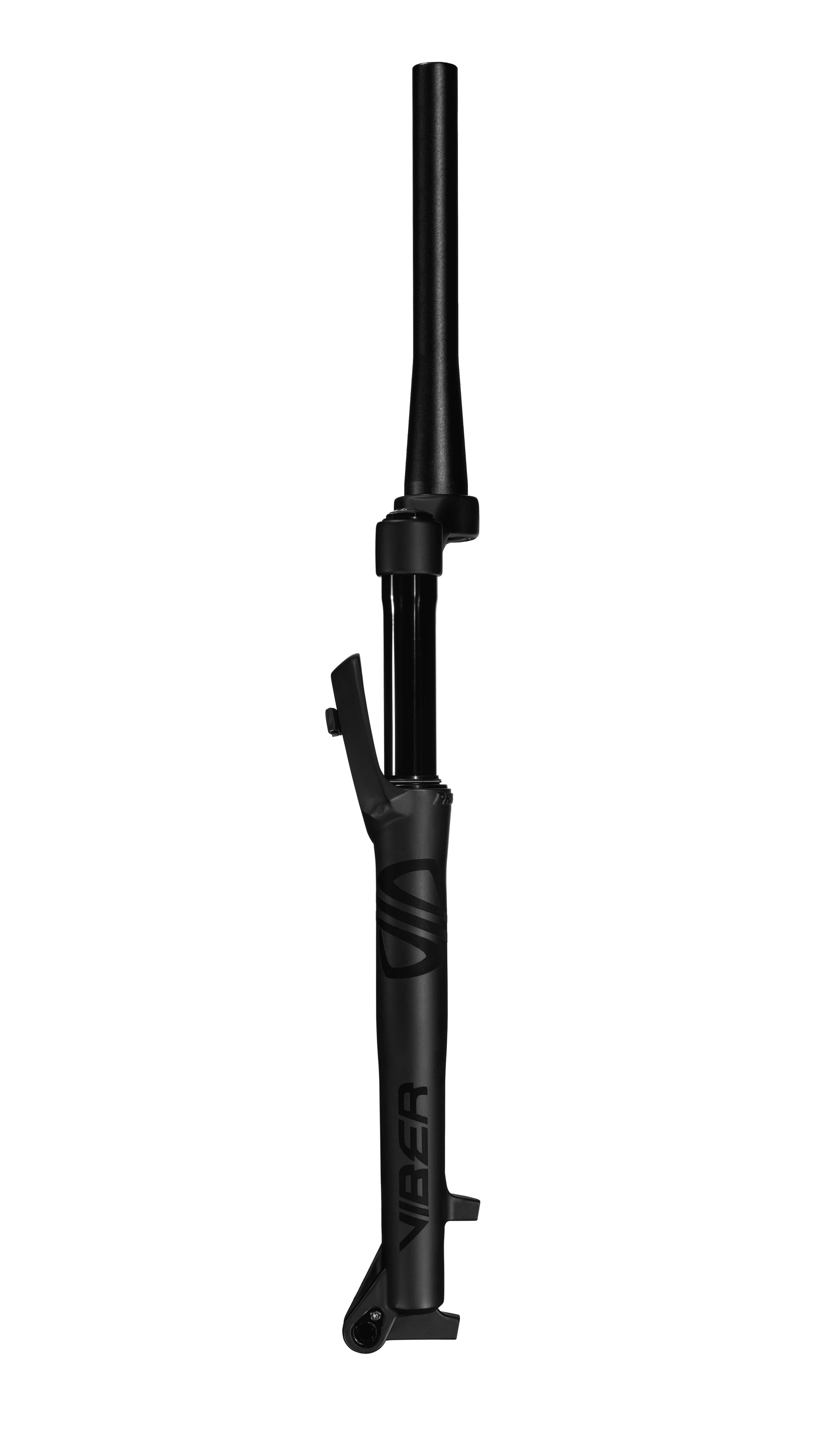 SUSPENSÃO VIBER SPIDER ARO 29 TUBO TAPERED EIXO 15X100 PRETA FOSCA COM ADESIVO PRETO BRILHANTE REFLETIVO