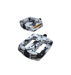 PEDAL PLATAFORMA 9/16 EM NYLON ESFERADO CAMUFLADO COM REFLETOR PRETO/CINZA