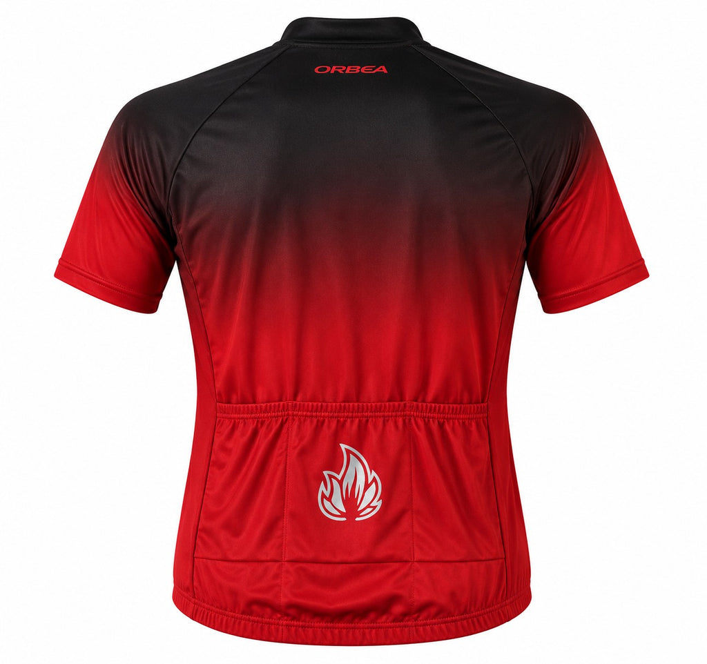 CAMISA CICLISMO FILIP DILLIS VERMELHO/PRETO