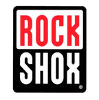 ADESIVO LOGOTIPO ROCKSHOX 6,5 X 7,5 CM ORIGINAL BIKE SUSPENSÃO