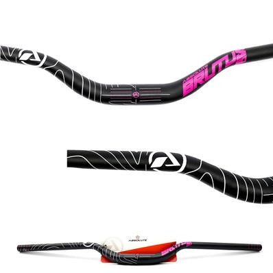 GUIDAO 31.8 ALUMINIO BRUTUS 780X50MM PRETO/ROSA