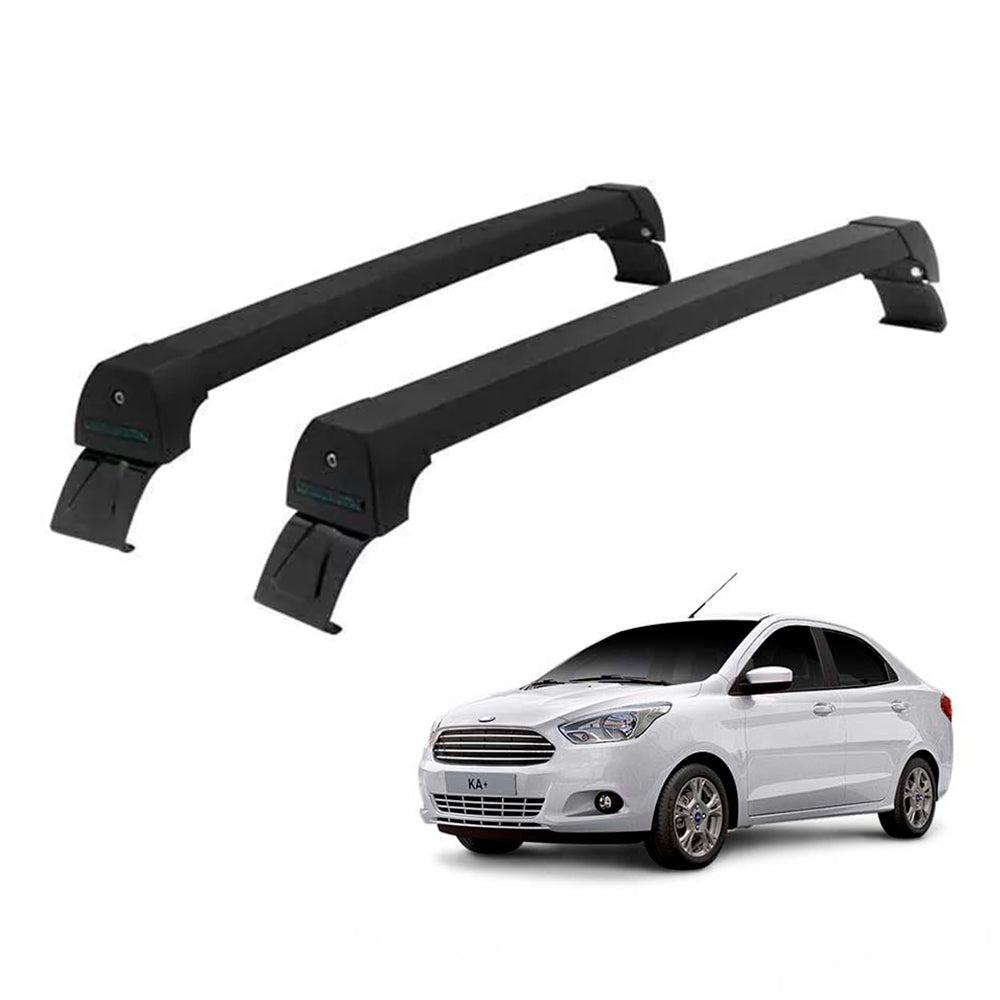 RACK LONG LIFE SPORT ALUM. PRETO P/ FORD KA SEDAN- 4 PORTAS A PARTIR DE 2015 (PKa-4) - PRETO