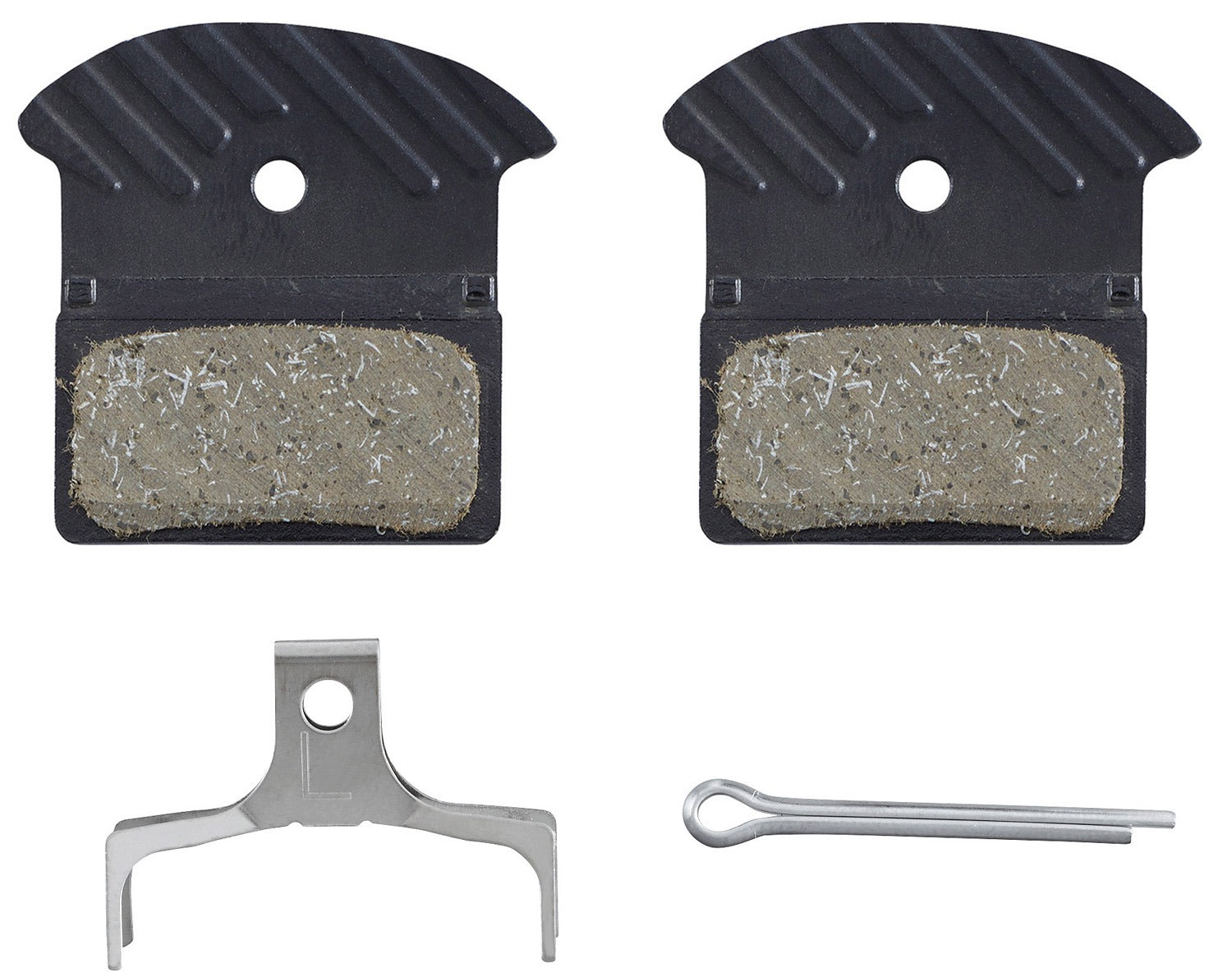 PASTILHA DE FREIO A DISCO SHIMANO L05A-RF RESINA ICE-TEC 2 PISTÕES 25 PARES