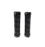 Manopla Mtb Em Eva Com Trava 130mm Elleven Preto/Cinza