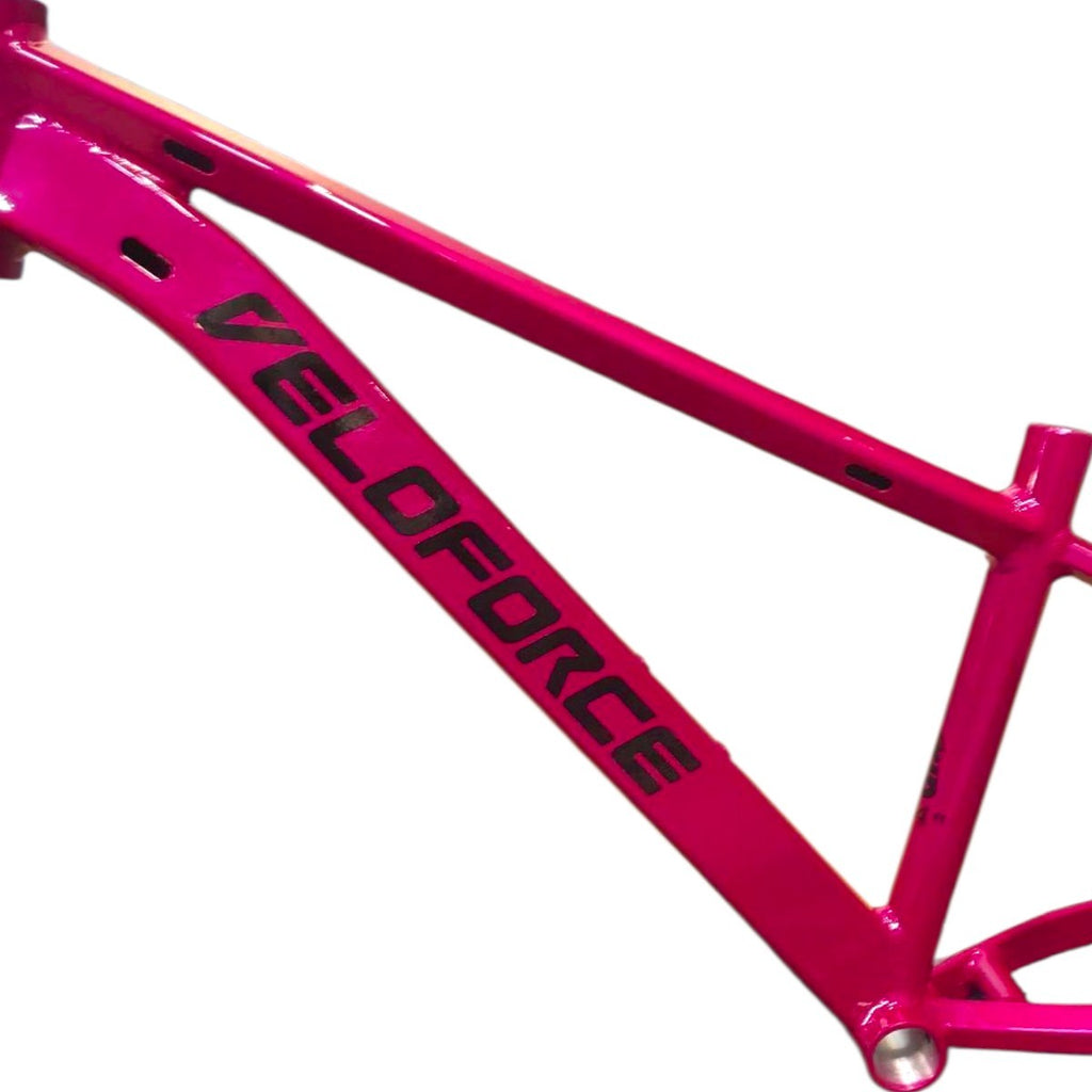 QUADRO 24 VELOFORCE FREIO A DISCO ALUMÍNIO PINK NEON