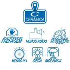 Pastilha de Cerâmica Cobreq N-1895 Para Freios Avid BB5