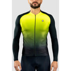 CAMISA CICLISMO FREE FORCE START MANGA LONGA GRADIENT PELUCIADA