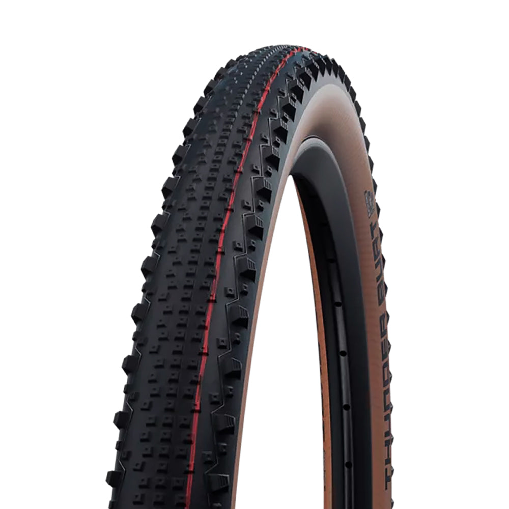 PNEU 29X2.35 SCHWALBE THUNDER BURT SUPERRACE ADDIX TUBELESS FAIXA BEGE - PRETO/BEGE - 29X2.35