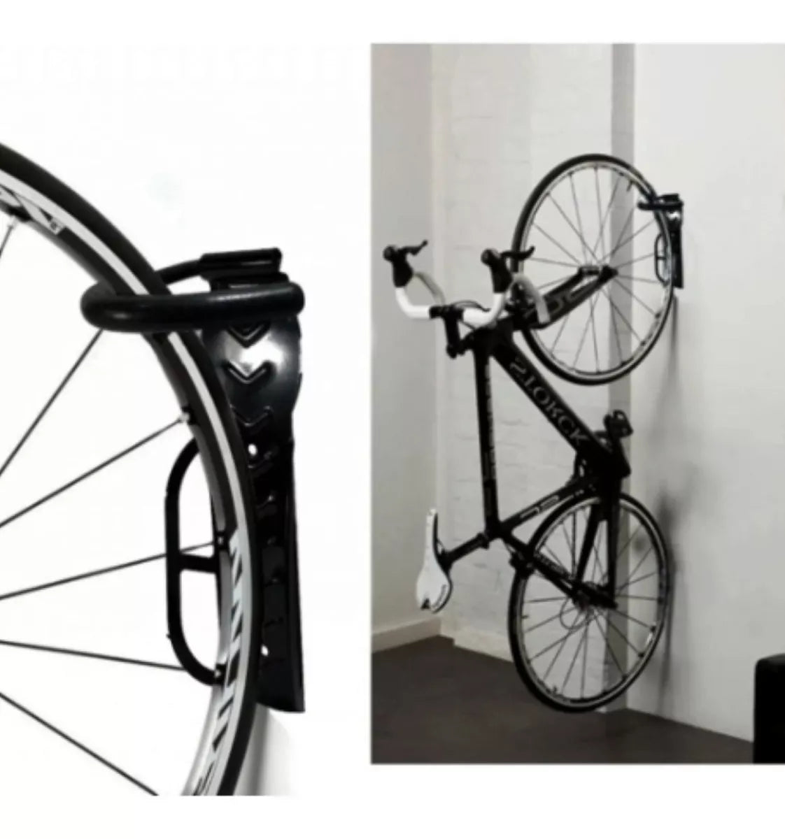 SUPORTE PAREDE VERTICAL P/ BICICLETAS IMPORTADO - PRETO