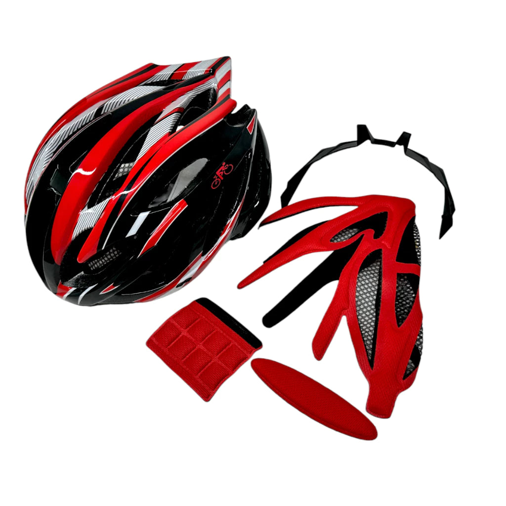 CAPACETE MTB IN MOLD IMPORTADO C/ VISEIRA REMOVIVEL JC-001 - LARANJA G 56-61cm