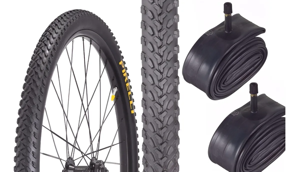 PAR PNEUS 29X2.0 PIRELLI SCORPION MB2 +2 CAMARAS AV VALVULA GROSSA