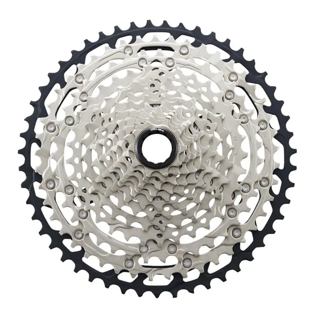 CASSETE 12V SHIMANO SLX M7100 10/51D MICRO SPLINE (ICSM7100051) - PRATA