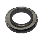 TAMPA DO ROTOR SHIMANO CENTER LOCK EXTERNO ALUM PRETO C/ LETRAS
