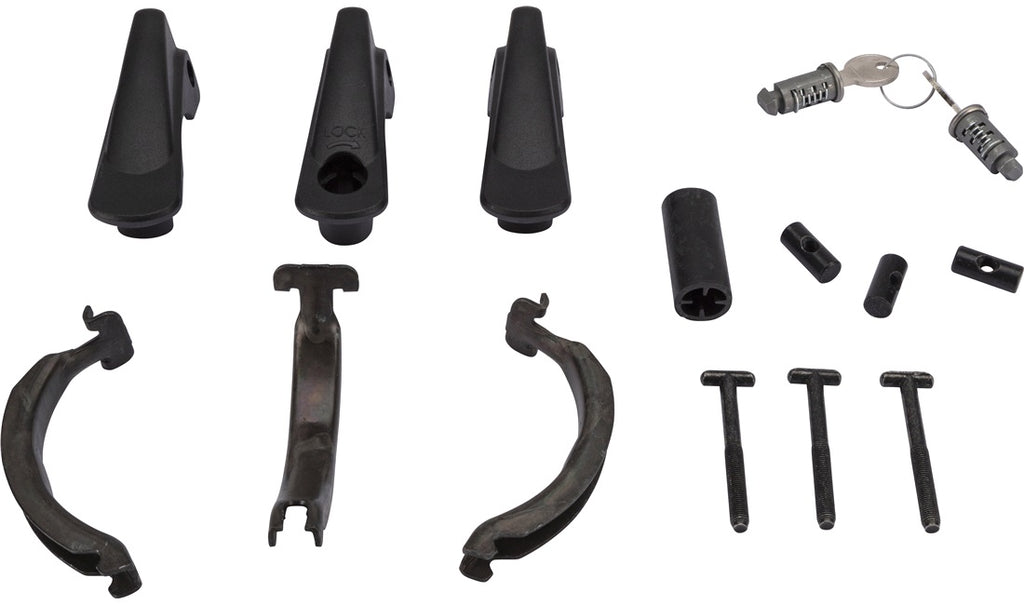 KIT DE FIXAÇÃO THULE FREERIDE 532 P/ SQUAREBAR C/ CHAVE - PRETO