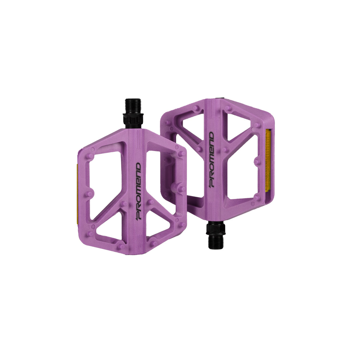 Pedal Plataforma Promend 9/16 Nylon + Aço com Refletor violeta