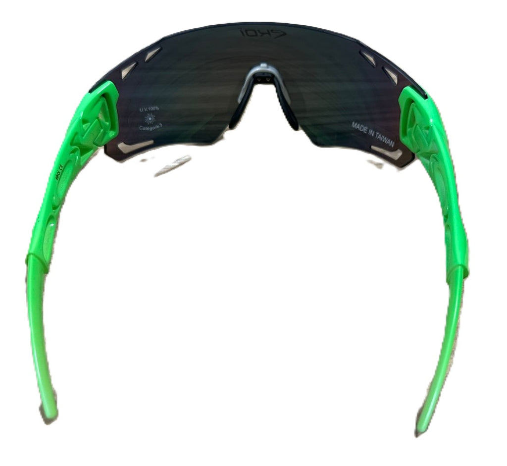 OCULOS DE CICLCISMO ESTRADA EKOI VERDE SHOWROOM MOSTRUARIO