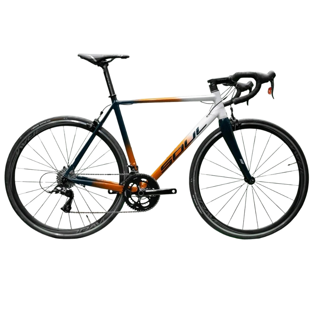 Bicicleta 700 Soul 3r1 Sensa Empire 22v Preto/Cobre/Branco Tam 56