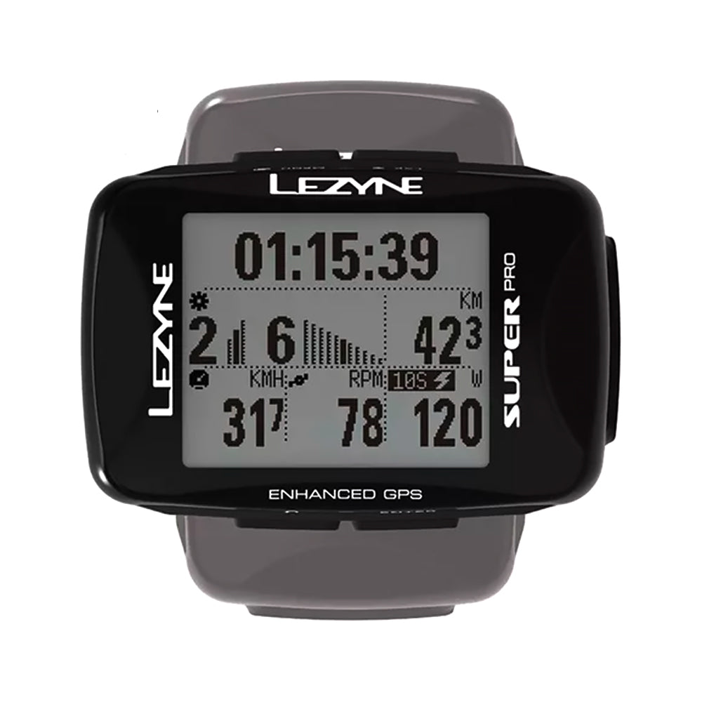GPS LEZYNE SUPER PRO INTERATIVO BLUETOOTH/ANT+ - PRETO