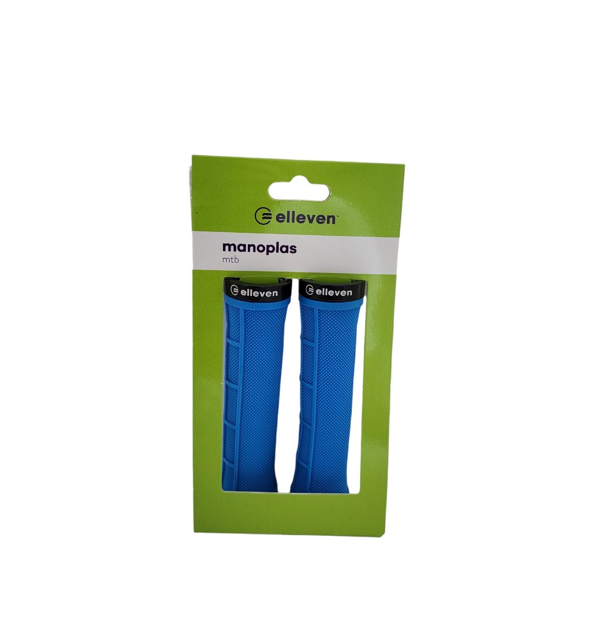 MANOPLA MTB ANTIDERRAPANTE 130MM ELLEVEN C/ TRAVA NATURAL/AZUL