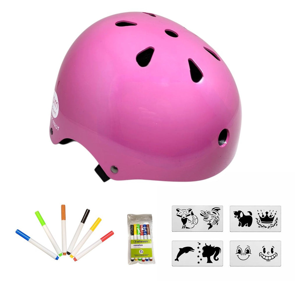 CAPACETE INFANTIL BOOBIE GOODS TAMANHO ÚNICO ROSA