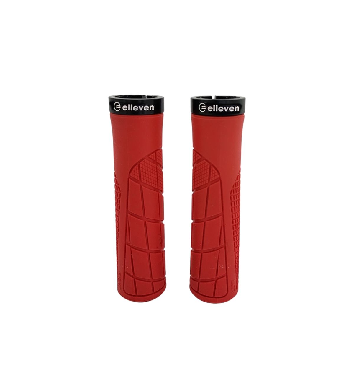MANOPLA ELLEVEN MTB CITY 130MM EMBORRACHADA C/ TRAVA VERMELHO