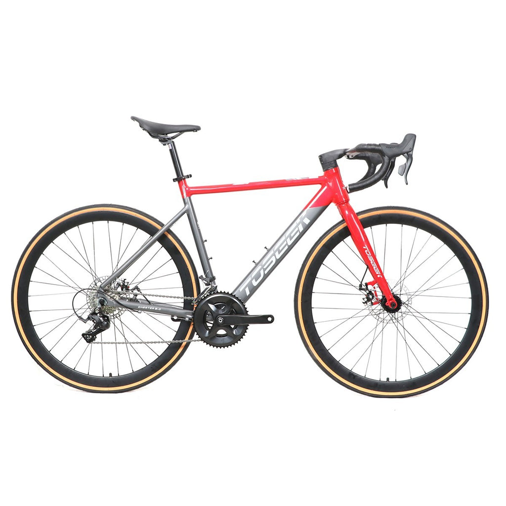 BICICLETA 700  SPEED CHESTER 3.0 2X8 TAM 52 VERMELHO/CINZA