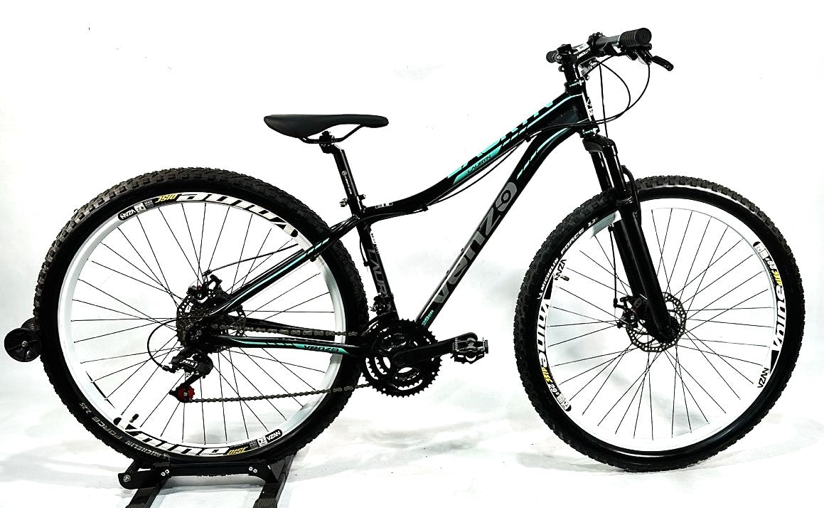 Bicicleta 29 Venzo Lauryn 21v Disc. (p-15) Preto/Azul