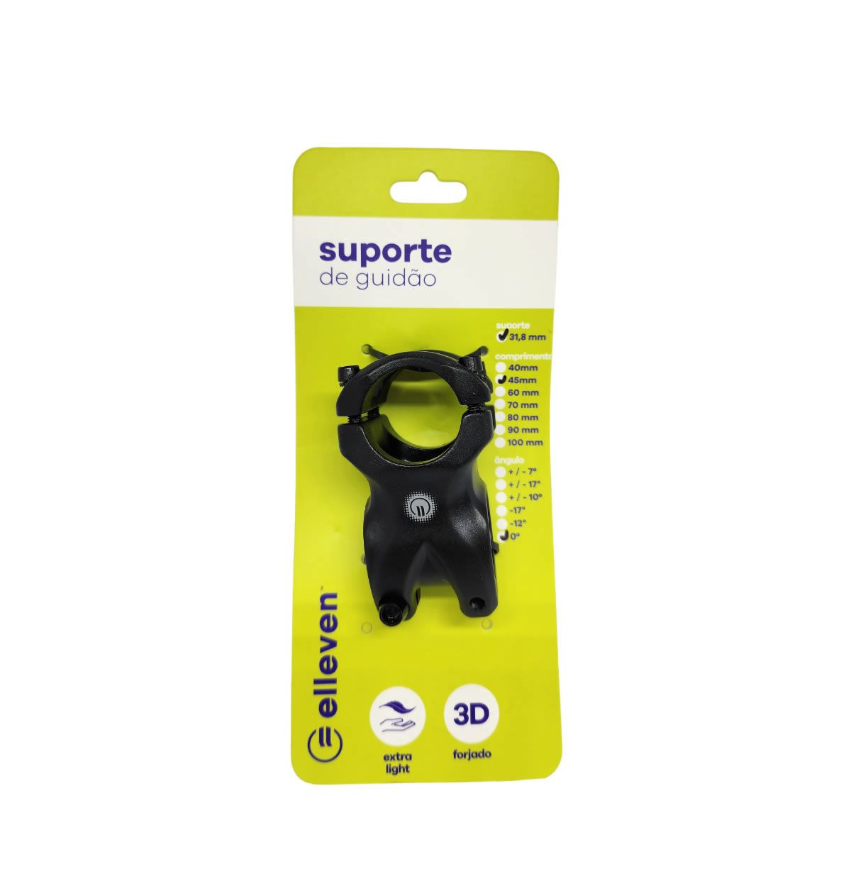MESA AHEAD 31.8 ELLEVEN ALUMINIO 3D FORJADA 45MMX0º  - PRETO
