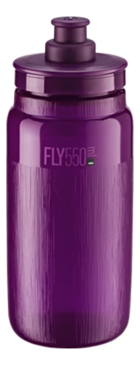 GARRAFA PLASTICO FLY TEX 550ML ROXA TRANSP