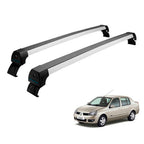 RACK DE TETO LONG LIFE SPORT ALUM. P/ RENAULT CLIO SEDAN/HATCH  4P 2000+ SYMBOL 2009+  (ARCL-4) - PRATA