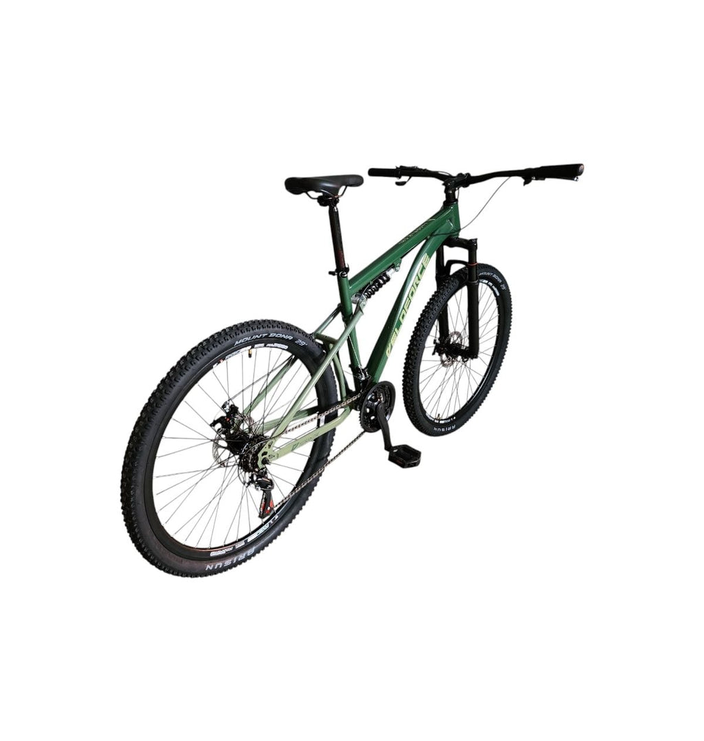 Bicicleta Aro 29 Veloforce Terrain Full 21V Disco T17 Verde/Bronze