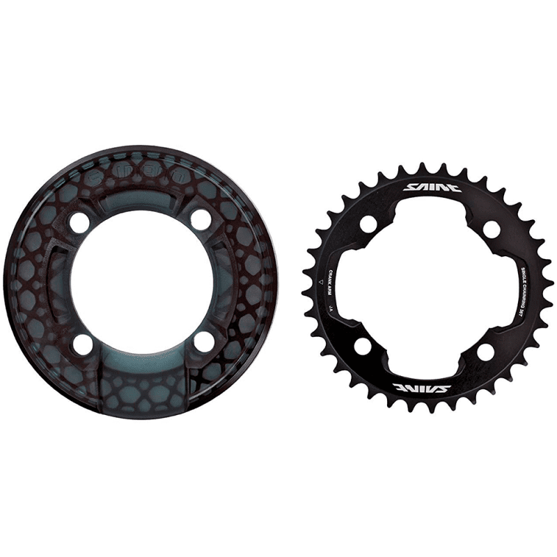 COROA 36D SHIMANO SAINT M820 C/ BASH GUARD (ISMCR81A6) - PRETO