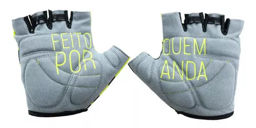LUVA ABERTA HUPI SPLASH AMARELO - M